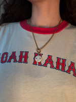 Load image into Gallery viewer, Noah Kahan "Mess" I-89 VT Charm on Gold Spiga Chain w/ Carabiner
