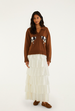 Load image into Gallery viewer, Countryside Cow Sweater in Brown
