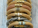 Load image into Gallery viewer, Twisted Mesh Bracelet in Gold
