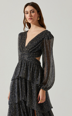 Load image into Gallery viewer, Anora Dress in Black Sparkle
