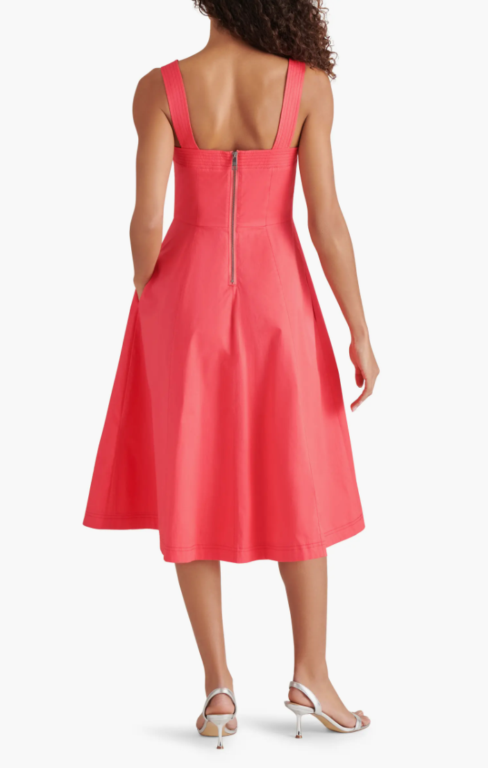 Dolly Dress in Berry Red