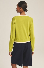 Load image into Gallery viewer, Saylor Cardigan Sweater in Lime

