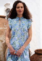 Load image into Gallery viewer, Nettie Blouse in Meadow Chintz
