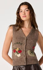 Load image into Gallery viewer, Eira Sweater Vest in Mocha
