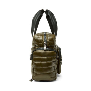 Voyager Travel Bag in Shiny Dark Olive