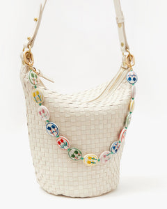 Petite Jeanne in Cream Woven Checker