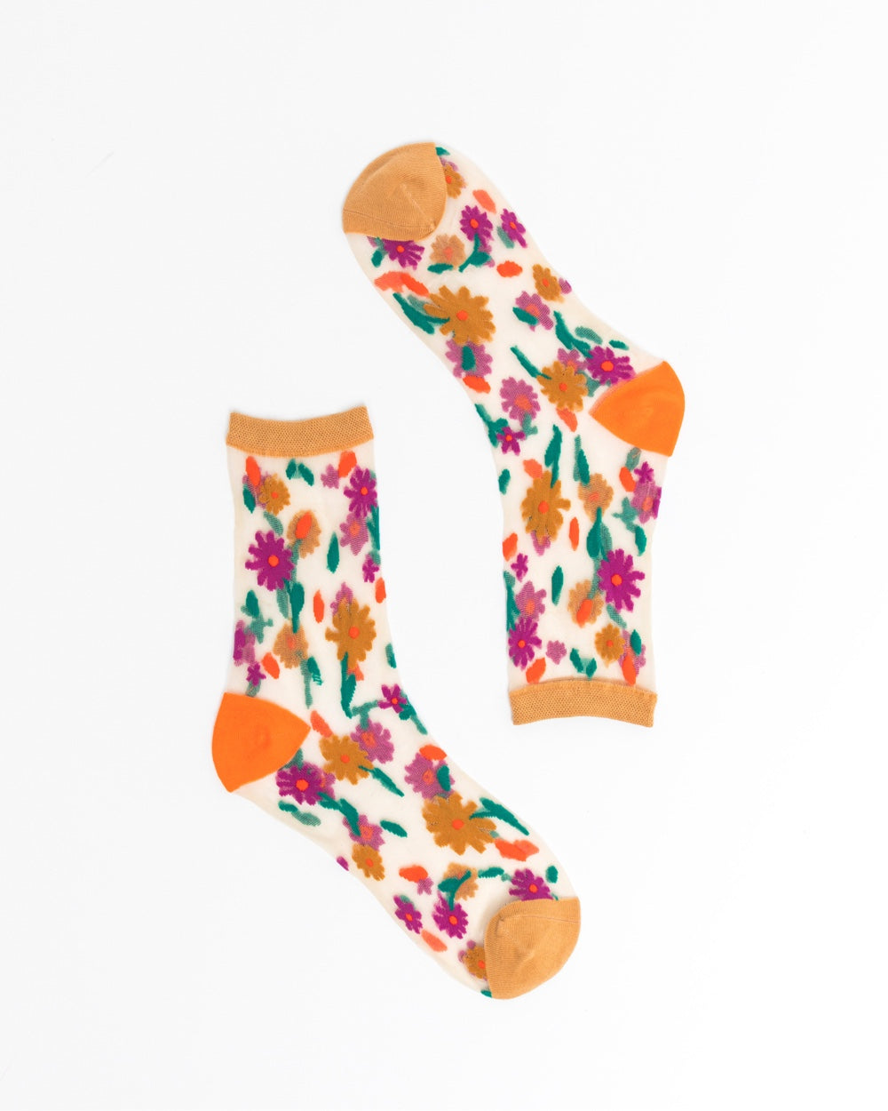 Ditsy Floral Sheer Ankle Sock