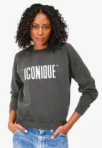Iconique Sweatshirt in Faded Black/Cream