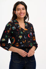 Load image into Gallery viewer, Elkie Blouse in Rainbow Zodiac
