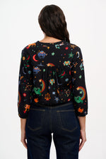 Load image into Gallery viewer, Elkie Blouse in Rainbow Zodiac
