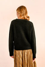 Load image into Gallery viewer, Four Button Cardigan in Black
