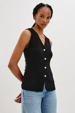 Load image into Gallery viewer, Tatia Top in Black
