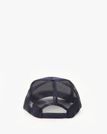 Load image into Gallery viewer, Trucker Hat in Navy w/ Cream &amp; Citron Californie
