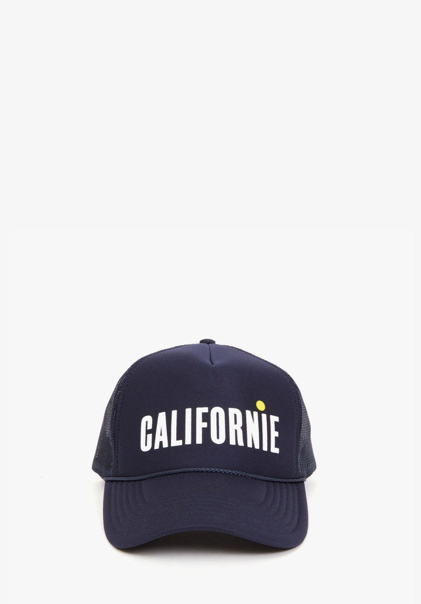Trucker Hat in Navy w/ Cream & Citron Californie
