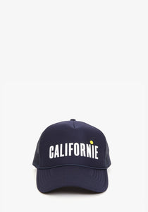 Trucker Hat in Navy w/ Cream & Citron Californie