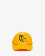 Load image into Gallery viewer, Le Vibe Trucker Hat in Marigold/Black

