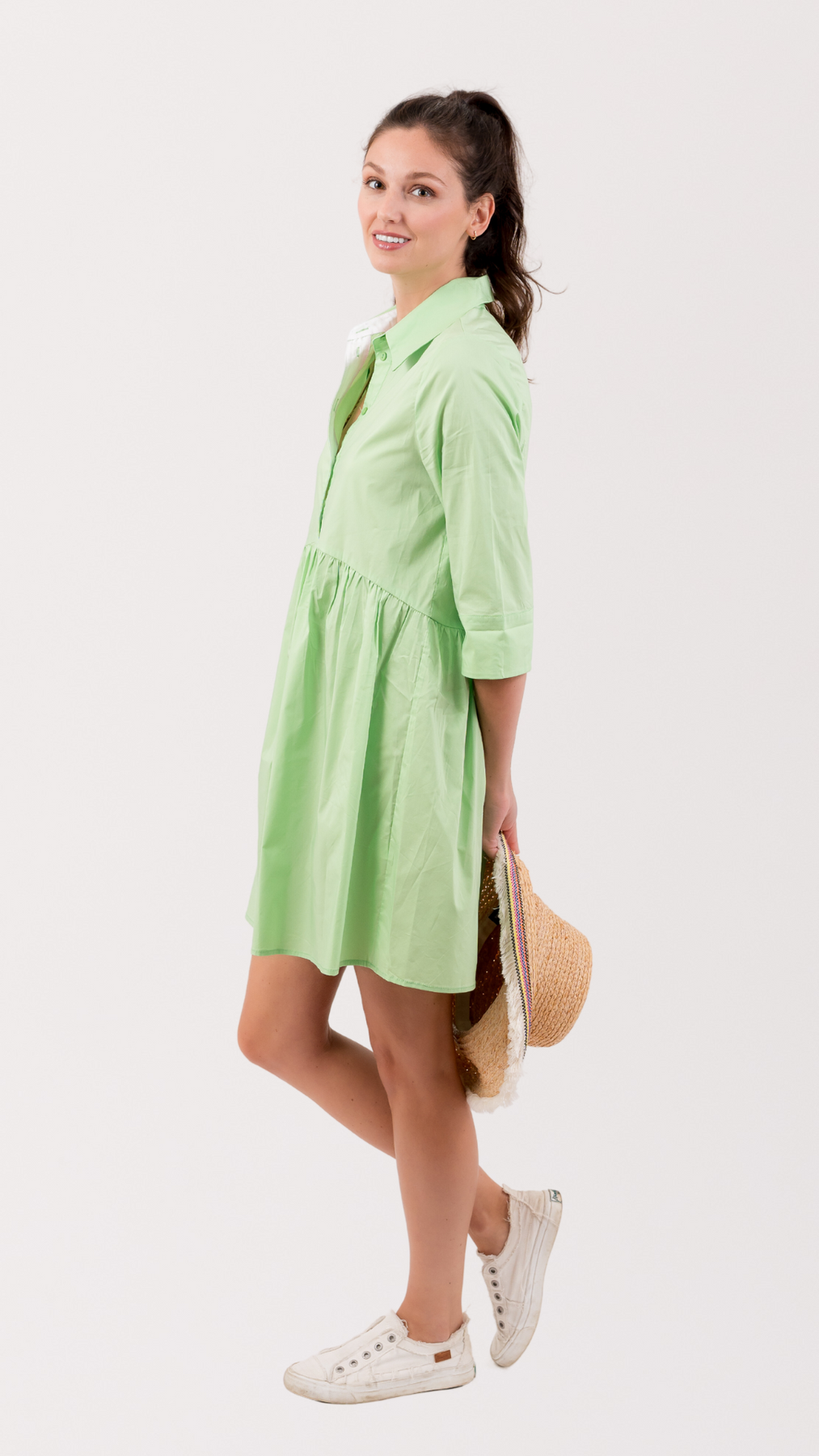 The Hampton Dress in Green