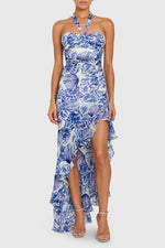 Load image into Gallery viewer, Marabou Dress in Shell Print
