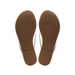 Load image into Gallery viewer, Vivie Slide Sandal in Metallic Silver
