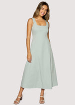 Load image into Gallery viewer, Vista Marina Maxi Dress in Dusty Blue
