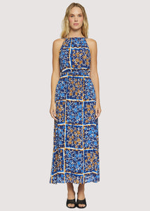 Sorrento Romance Maxi Dress in Blue Floral Multi