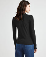 Load image into Gallery viewer, Bamboo Long Sleeve Turtleneck in Black
