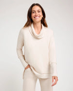 Load image into Gallery viewer, Super Soft Cowl Neck Sweatshirt in Pale Oak
