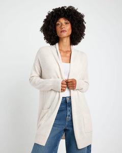 Tori Cashmere Cardigan in Pale Oak