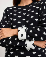 Load image into Gallery viewer, Lolly Hearts Sweater in Black
