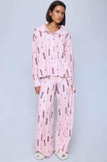 Load image into Gallery viewer, Waffle Thermal Henley Set in Apres Ski
