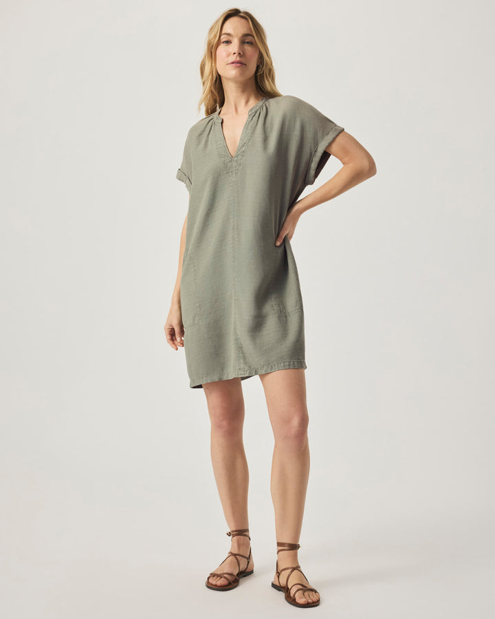 Lauren Dress in Soft Vintage Olive Branch