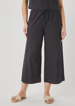 Load image into Gallery viewer, Kenzie Geo Eyelet Pant in Lead
