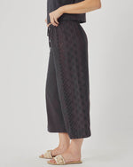 Load image into Gallery viewer, Kenzie Geo Eyelet Pant in Lead
