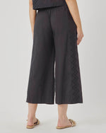 Load image into Gallery viewer, Kenzie Geo Eyelet Pant in Lead
