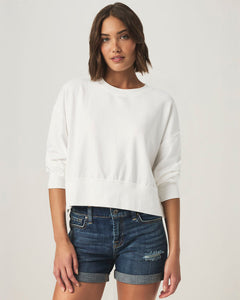 Hayden Pullover Sweatshirt in White