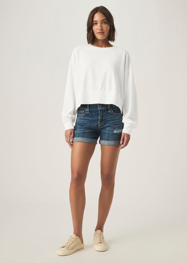 Hayden Pullover Sweatshirt in White