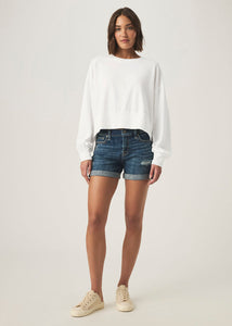 Hayden Pullover Sweatshirt in White