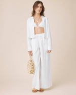 Load image into Gallery viewer, Mallory Poplin Button Down in White
