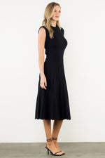 Load image into Gallery viewer, Sleeveless Knit Maxi Dress in Black
