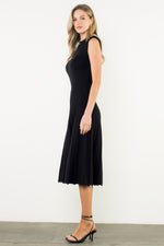 Load image into Gallery viewer, Sleeveless Knit Maxi Dress in Black
