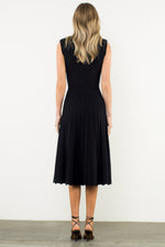 Load image into Gallery viewer, Sleeveless Knit Maxi Dress in Black
