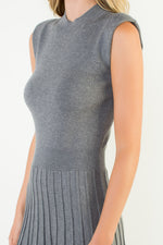 Load image into Gallery viewer, Sleeveless Knit Maxi Dress in Heather Grey
