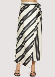 Palermo Maxi Skirt in Cream/Black