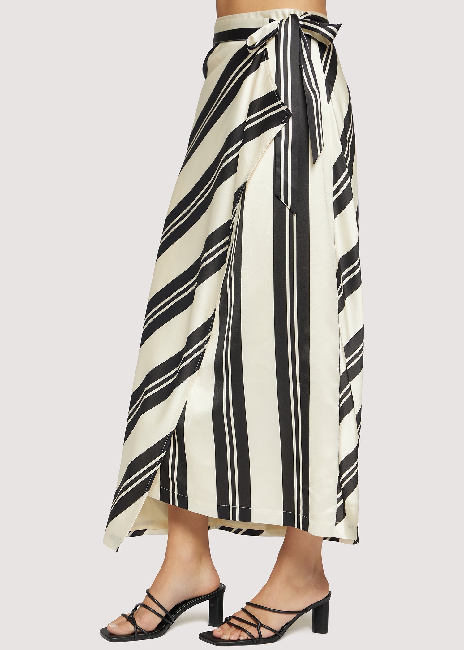 Palermo Maxi Skirt in Cream/Black