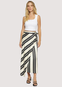 Palermo Maxi Skirt in Cream/Black