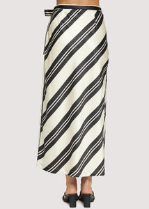 Palermo Maxi Skirt in Cream/Black