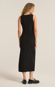 Raewyn Rib Dress in Black