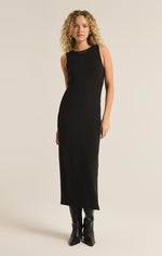 Load image into Gallery viewer, Raewyn Rib Dress in Black
