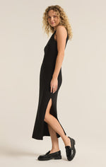 Load image into Gallery viewer, Raewyn Rib Dress in Black
