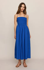 Load image into Gallery viewer, Cornelia Poplin Midi Dress in Nautical
